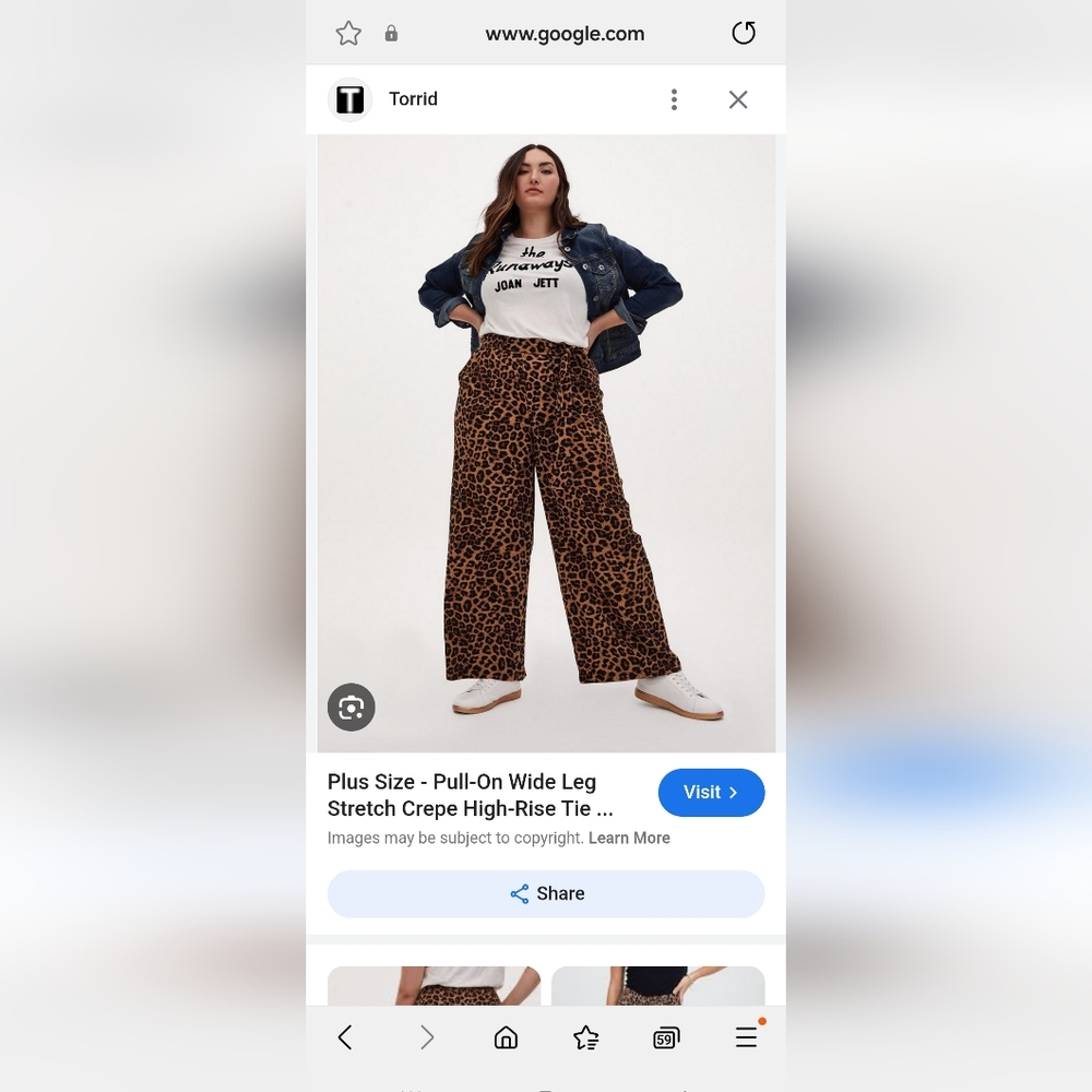 Torrid leopard print pants